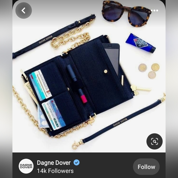 Dagne Dover - Original Essentials Clutch Wallet with 2 straps. - Picture 16 of 16